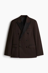 Veste de tuxedo classique en laine mélangée