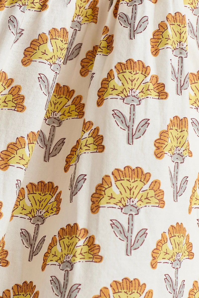 Robe à motif en coton