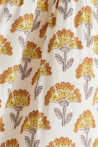 Robe à motif en coton