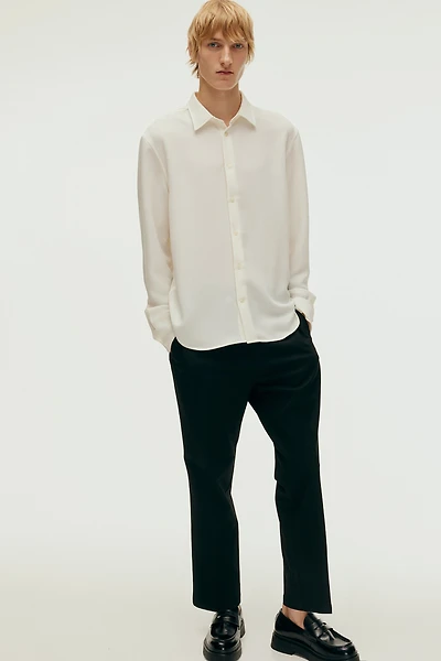 Regular Fit Crêpe Shirt