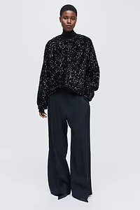 Blouson aviateur à sequins