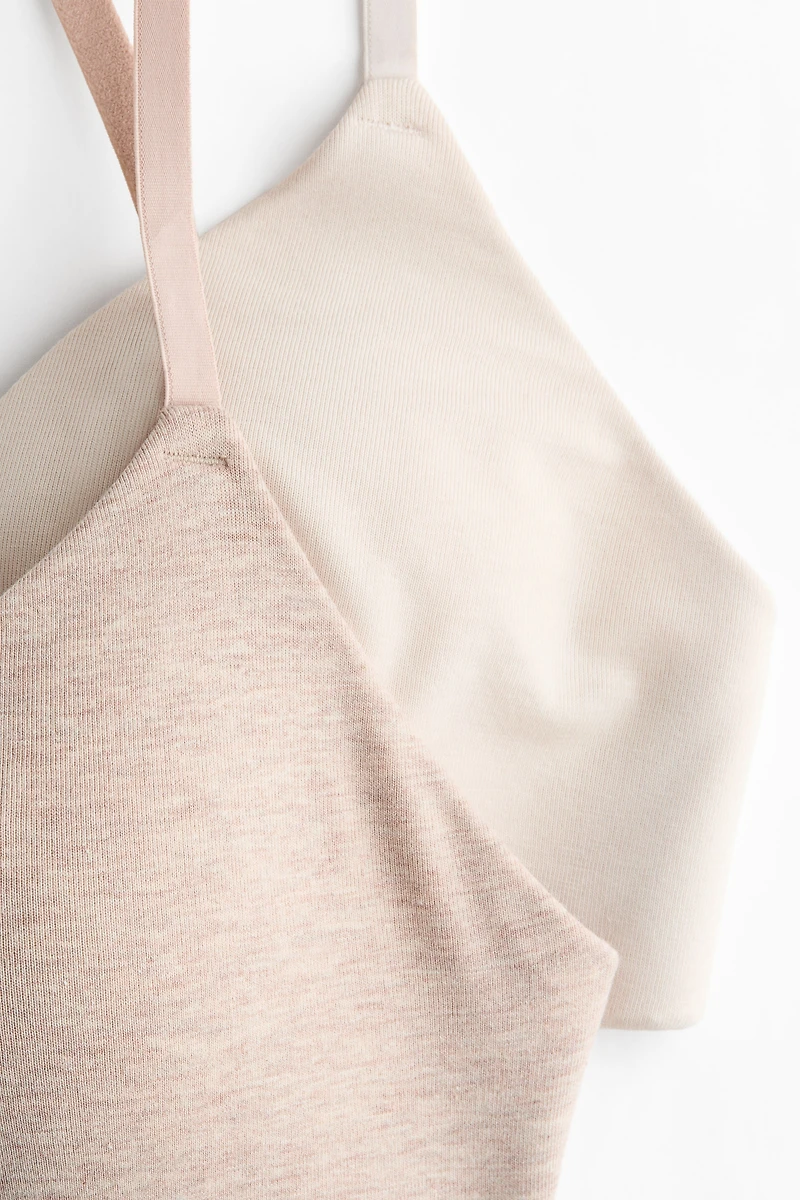 2-pack Padded Soft-cup Cotton Bras