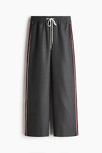 Wide-Leg Drawstring Pants