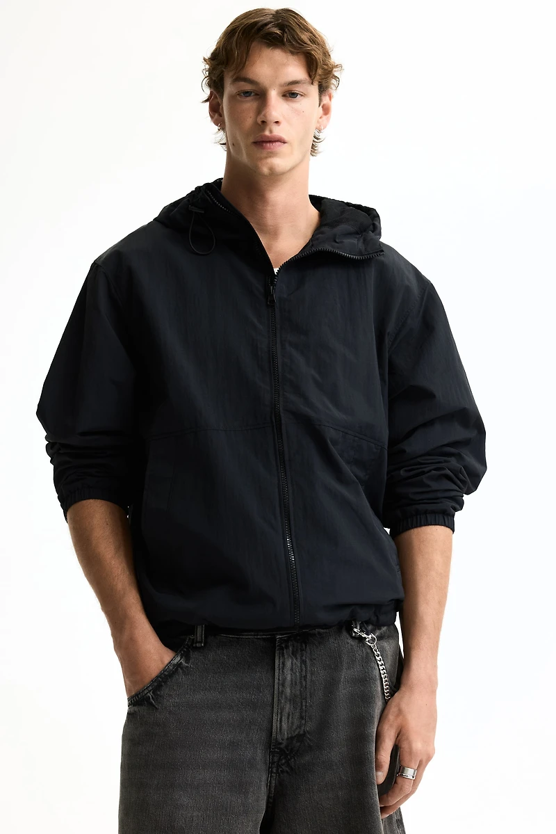 Water-Repellent Nylon Windbreaker