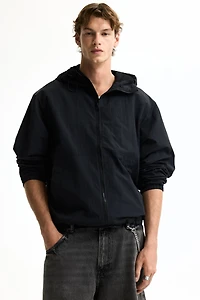 Water-Repellent Nylon Windbreaker