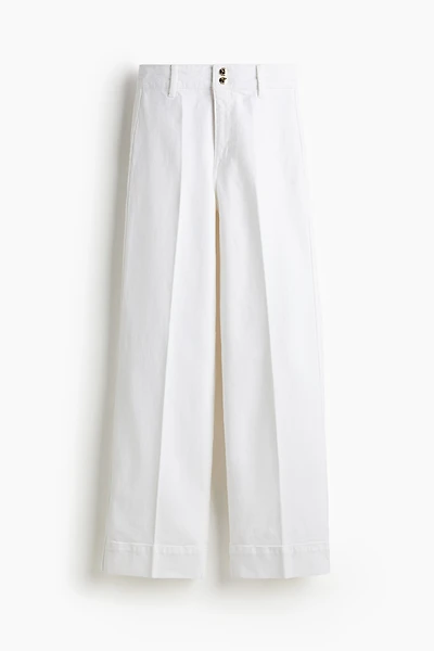 Jean large taille haute
