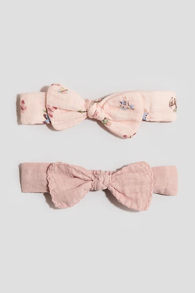 2-Pack Cotton Muslin Hairbands