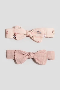 2-Pack Cotton Muslin Hairbands