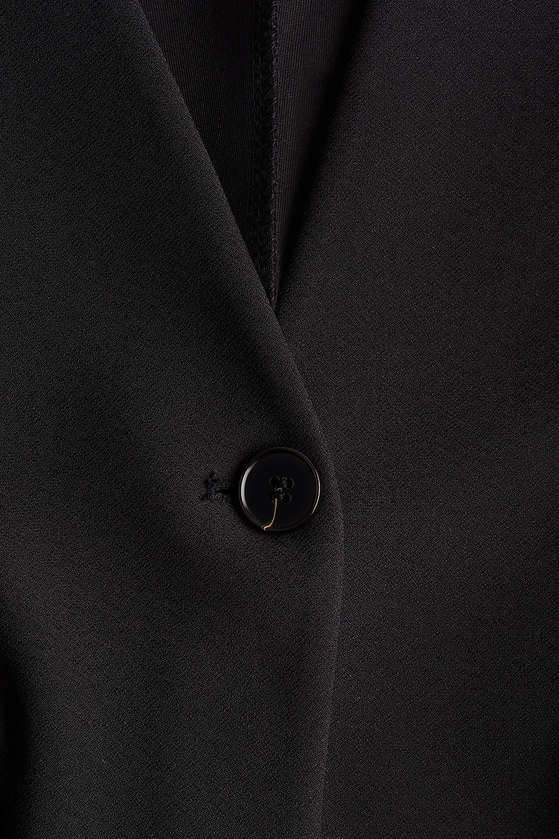 Blazer sans col en jersey