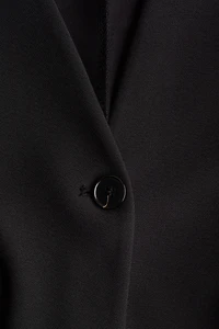 Blazer sans col en jersey