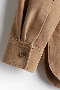 Suede Pullover Blouse