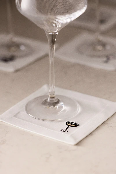 4-Pack Embroidered Coasters