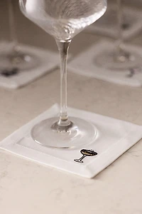 4-Pack Embroidered Coasters