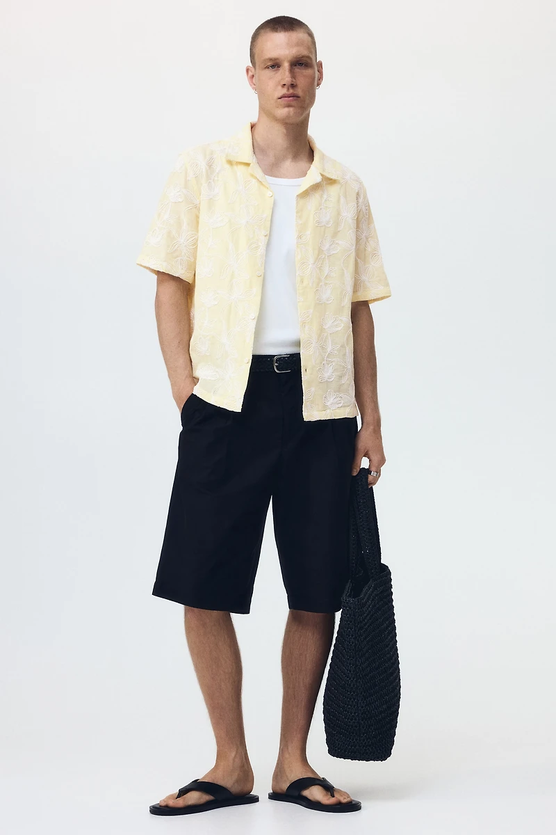 Regular-Fit Embroidered Resort Shirt