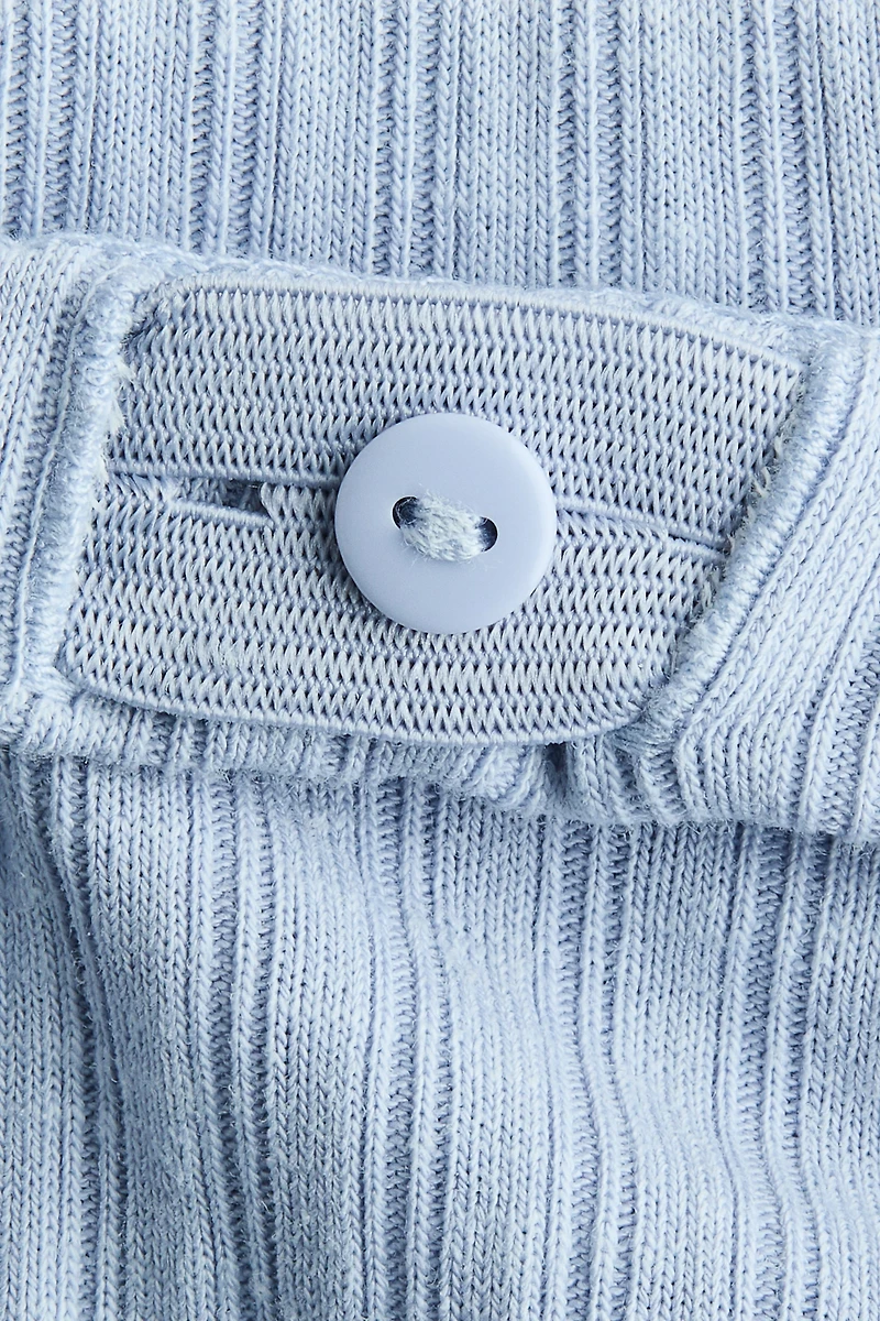 Ensemble 2 pièces en jersey côtelé