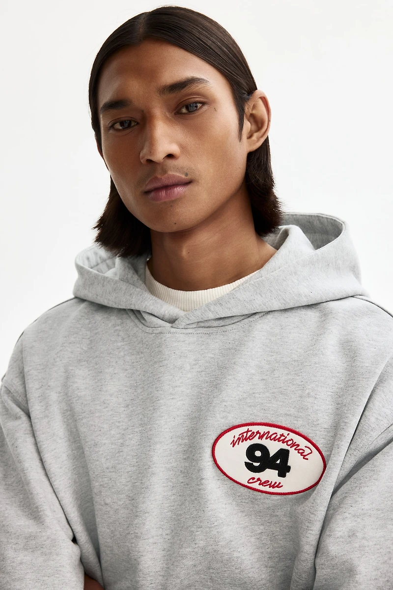 Loose-Fit Hoodie with Motif