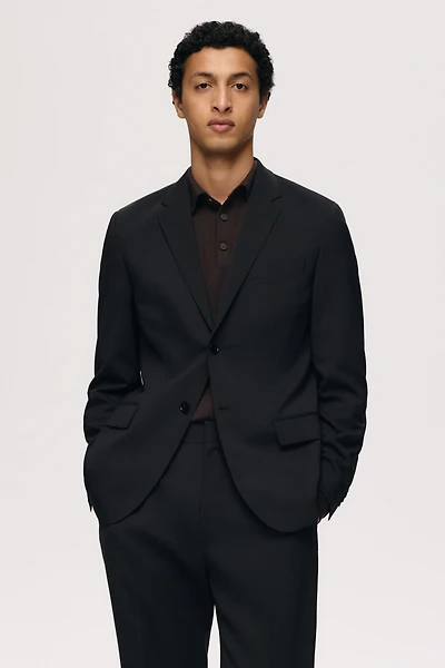 Slim Fit Wool-Blend Jacket