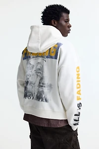 Oversized-Fit Printed Hoodie