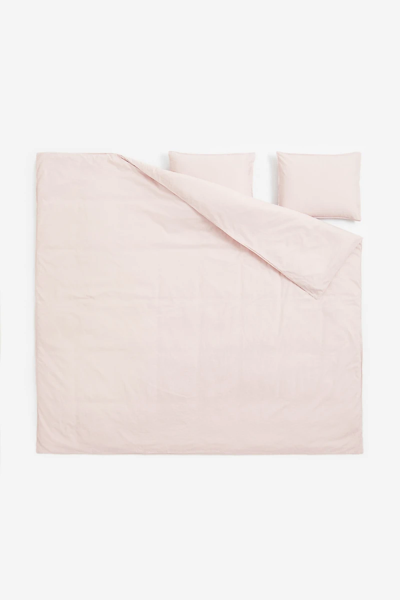 Linen-blend King/Queen Duvet Cover Set