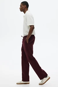 Regular-Fit Linen-Blend Pants