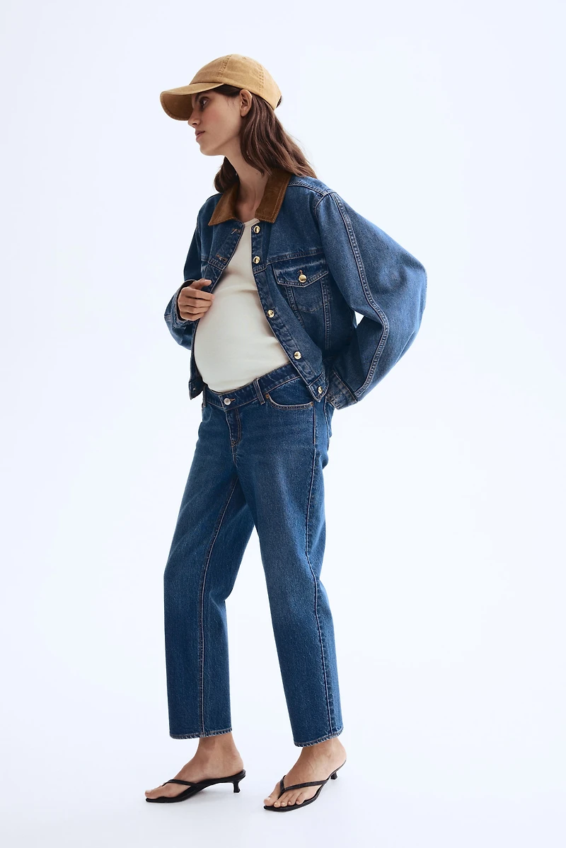 MAMA Before & After Straight Low Ankle Jeans