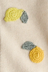 Embroidered-Detail Cotton Romper Suit