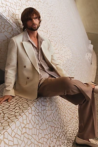 Loose-Fit Double-Breasted Jacket