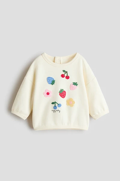 Motif-detail sweatshirt