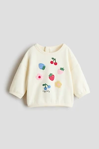 Motif-detail sweatshirt