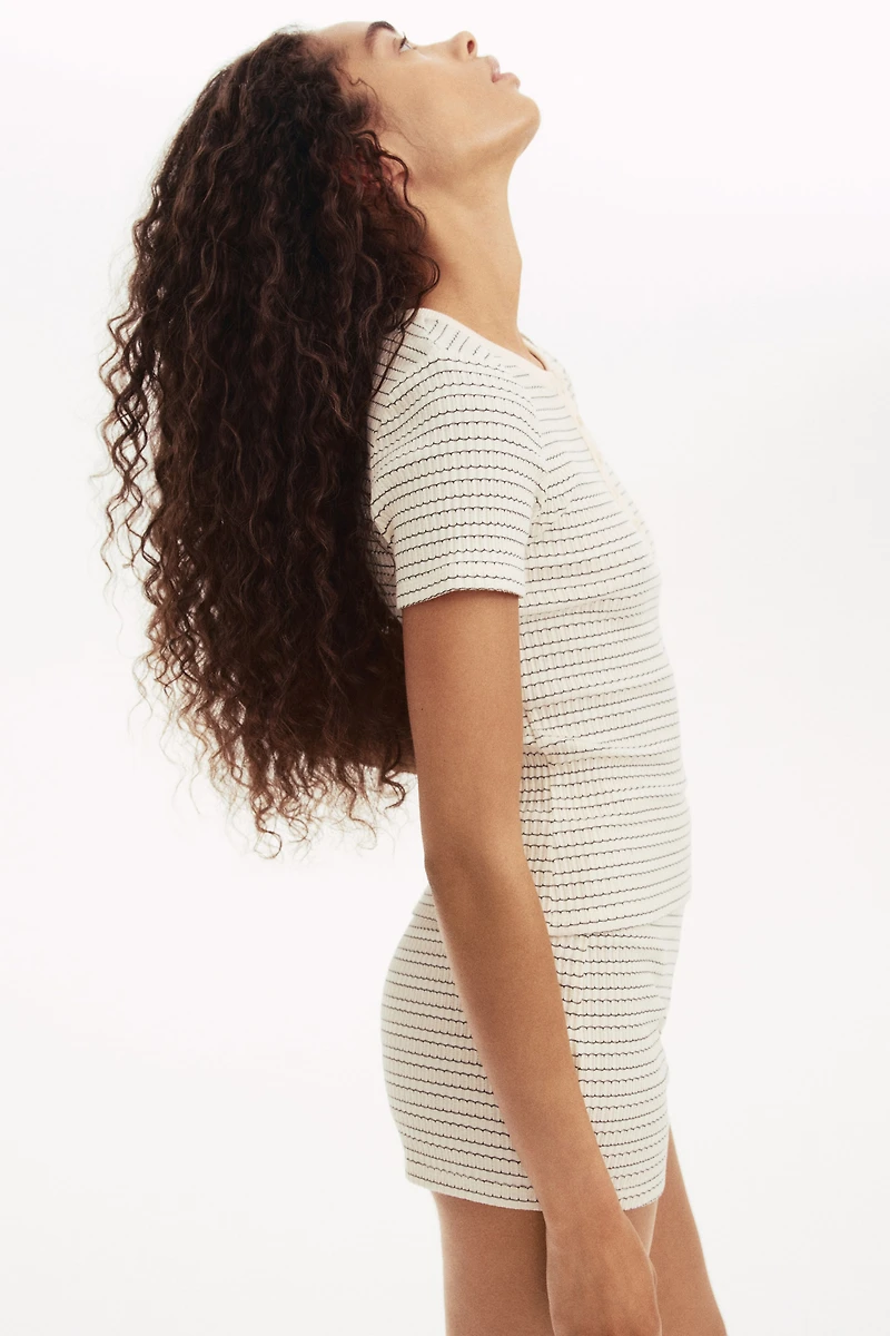 2-Piece Ribbed Jersey Set