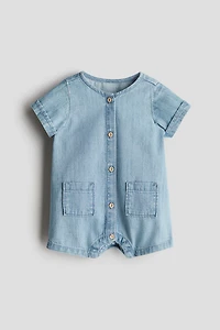 Denim Romper Suit