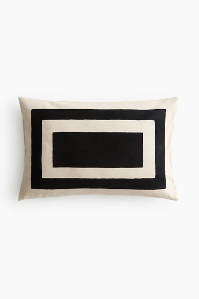 Linen-Blend Cushion Cover