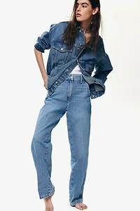 Jean droit taille basse