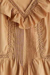Ruffle-Trimmed Sleeveless Top