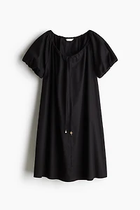 Drawstring-Neck Dress