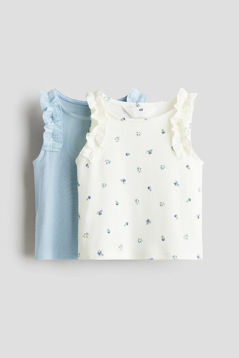 2-Pack Ribbed Cotton Tops