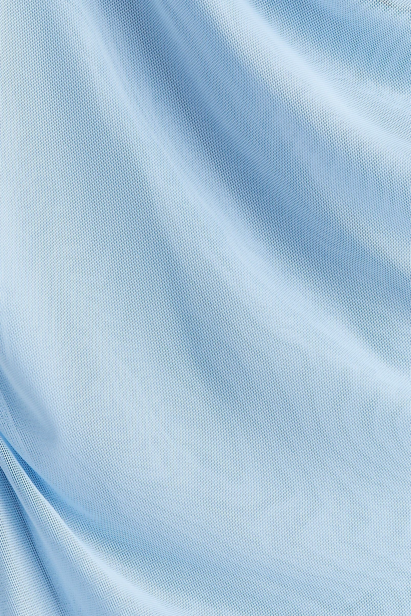 Draped Mesh Dress