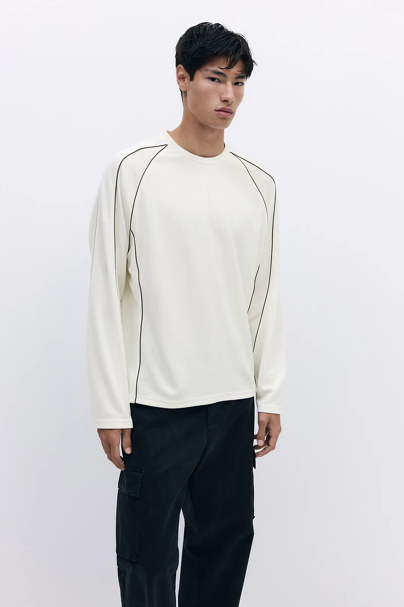 Loose-Fit Mesh Shirt