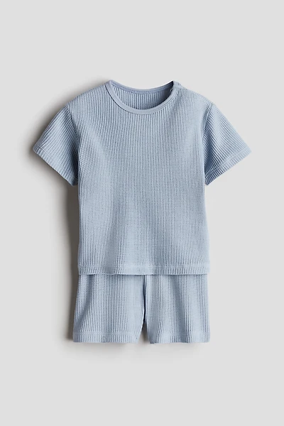 2-piece Waffled Cotton Set
