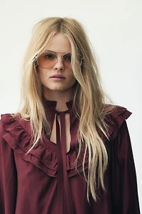 Ruffle-Trimmed Dress