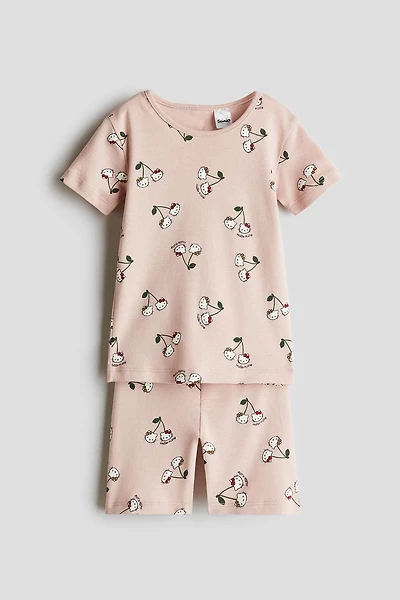 Snug Fit Printed Jersey Pajamas