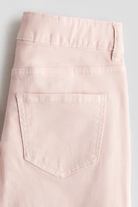 Wide-Leg Twill Pants