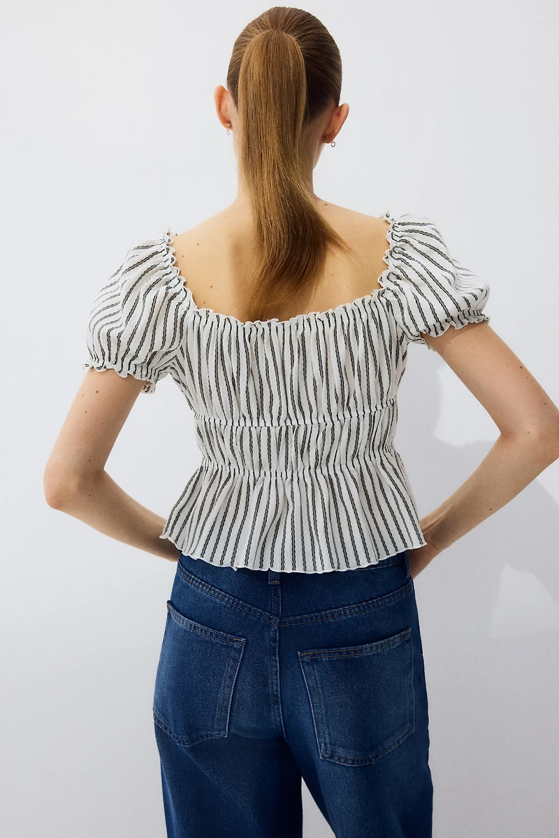 Puff-Sleeved Top