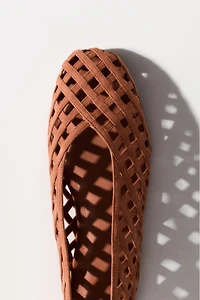 Braided-Look Ballet Flats