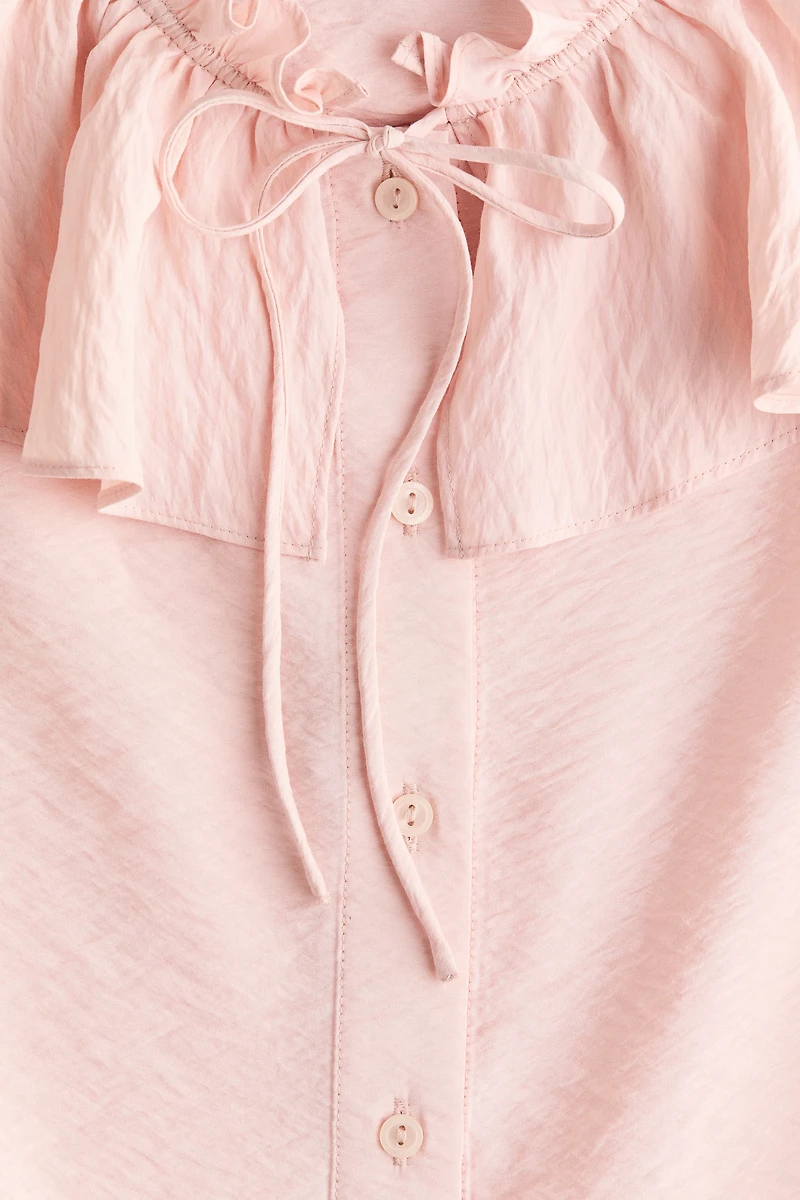 Ruffle-Trimmed Blouse