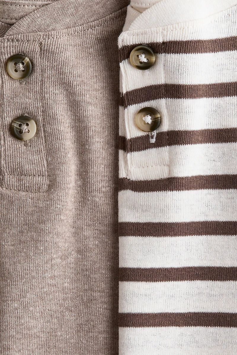 2-Pack Henley T-Shirts