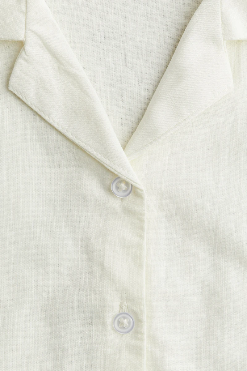 Chemise courte avec détail noué