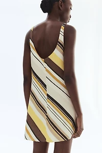 Sleeveless Linen-Blend Dress