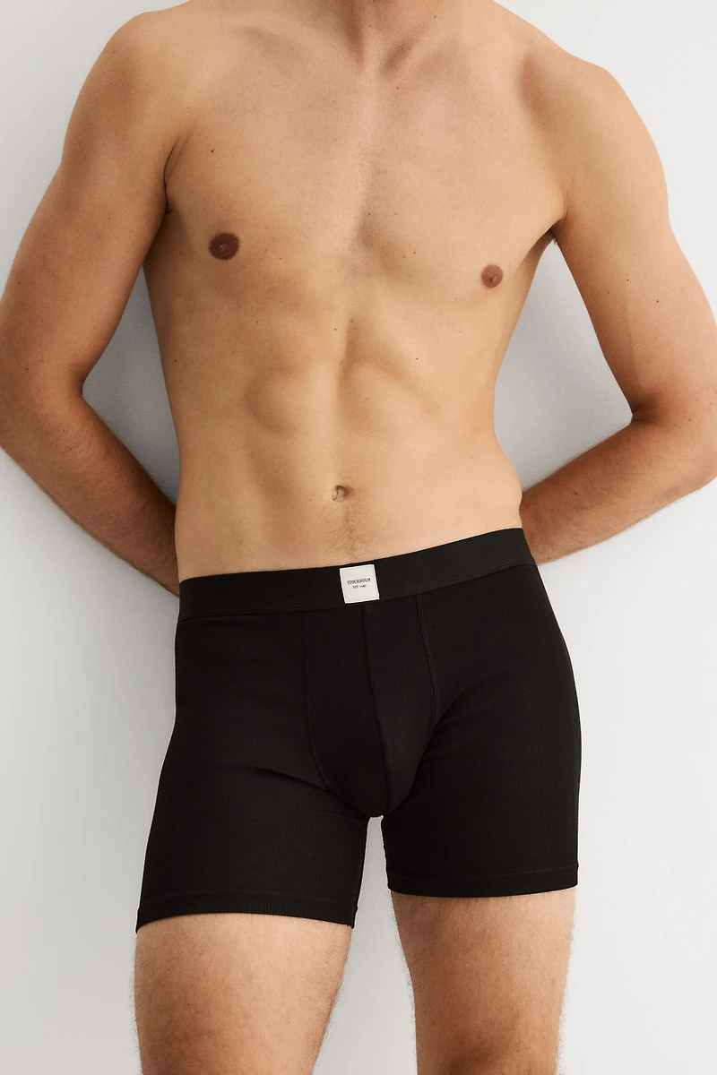 3-Pack Mid-Length Boxer Briefs with Lycra®
