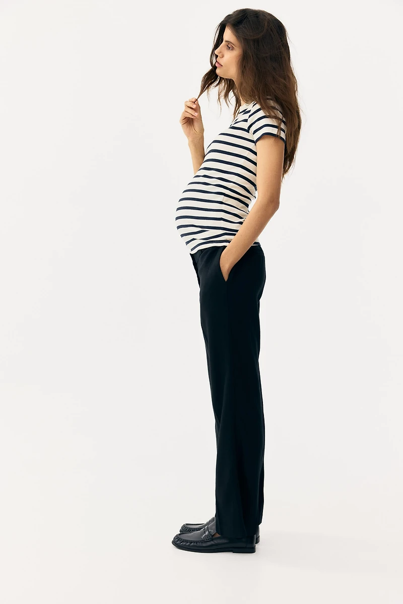 Pantalon chic MAMA en lin mélangé